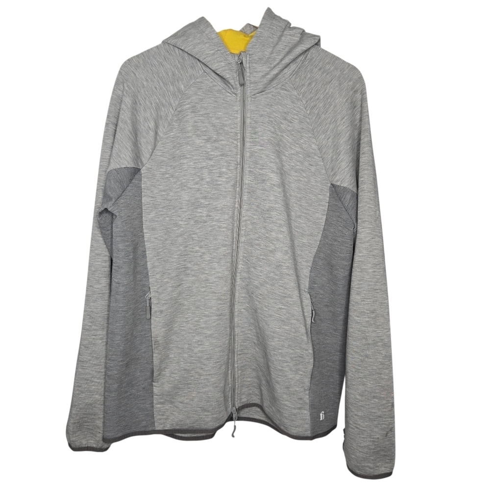 Bonobos Mens Gray Full Zip Hooded Fielder Jacket Size Large